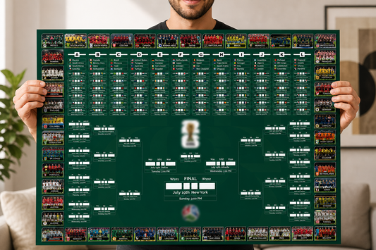 Football World Cup 2026 Wall chart World Cup Schedule Print Large Print A5-A1
