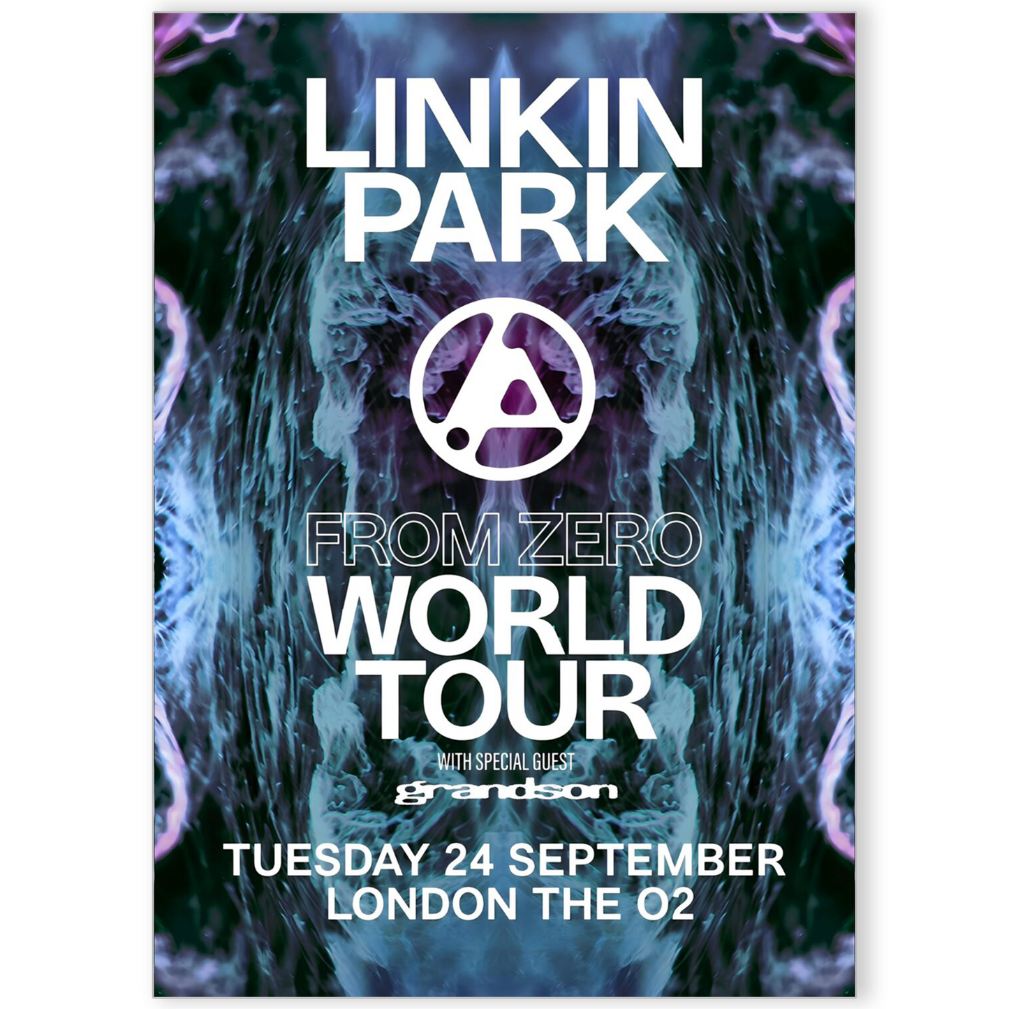 Linkin Park Concert Poster Zero World Tour UK TOUR Poster For Linkin Park Fans