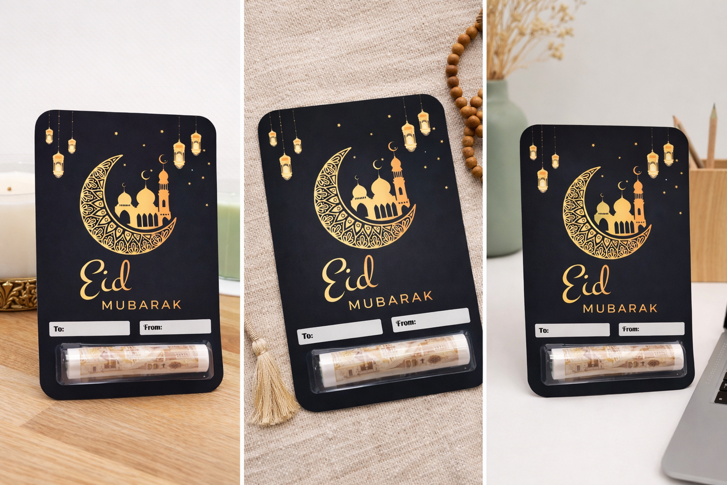 Eid Money Card Islamic Festive Eidi Gift Party Card Eid Mubarak Money wallet