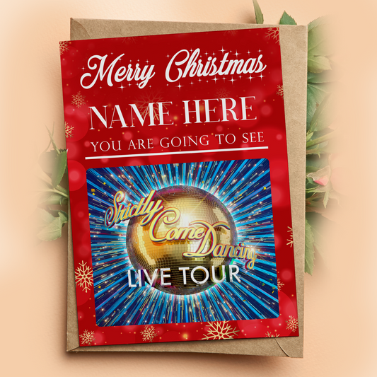 You Are Going to See STRICTLY THE LIVE TOUR Christmas Card Personalised Any Name