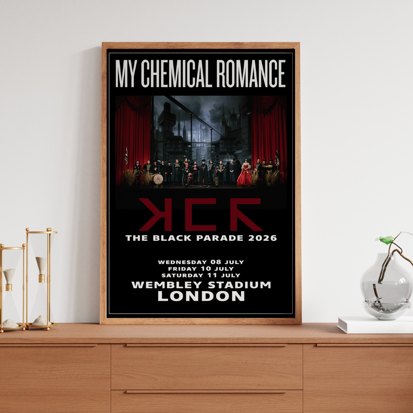 My Chemical Romance Music Poster UK 2026 Concert Poster For MCR Rock Fans A5-A3