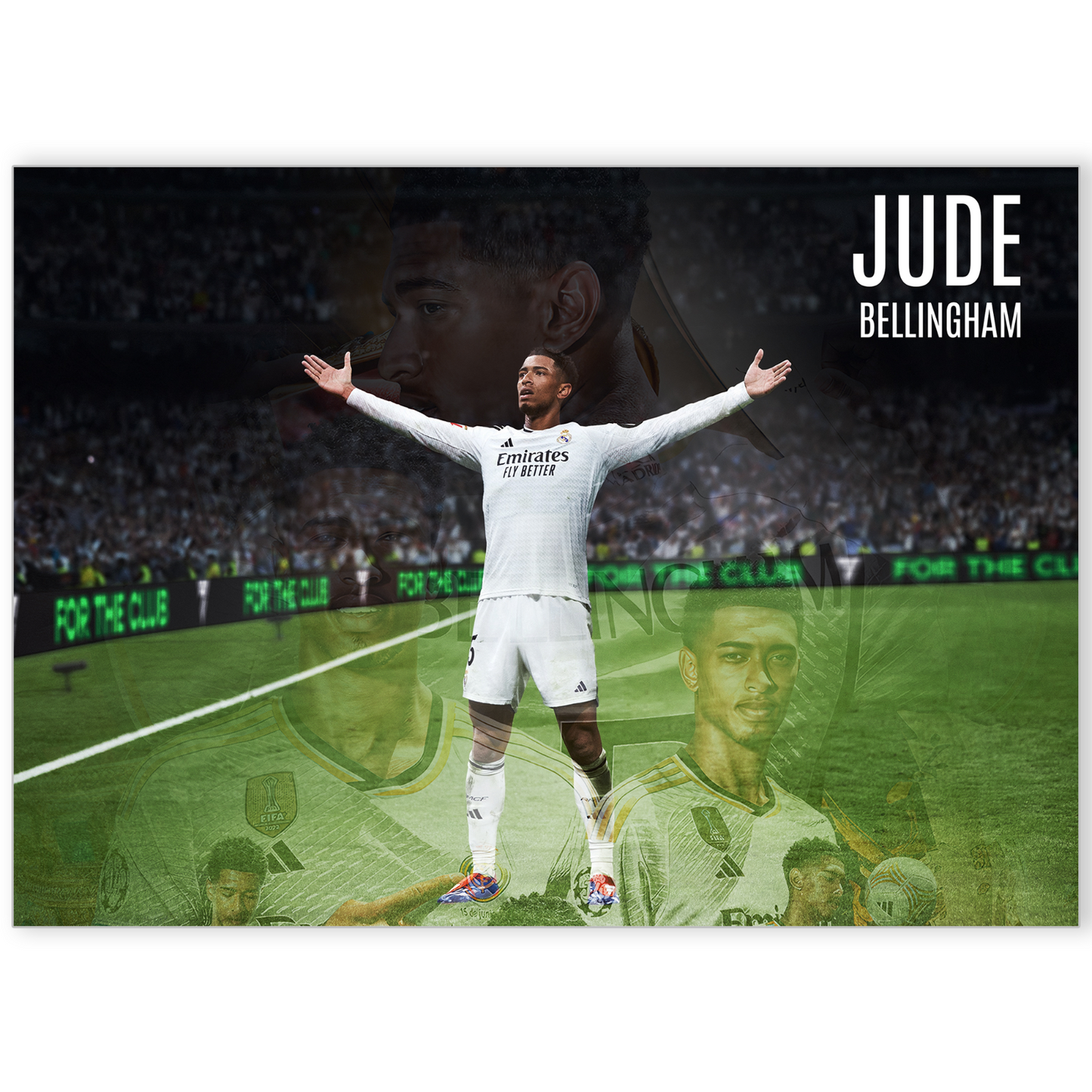Jude Bellingham Poster Football Real Madrid Star Print A5-A3 Fan Art