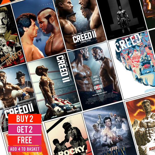 Rocky Boxing Gym Poster Print Classic Movie Motivational Alternate Posters