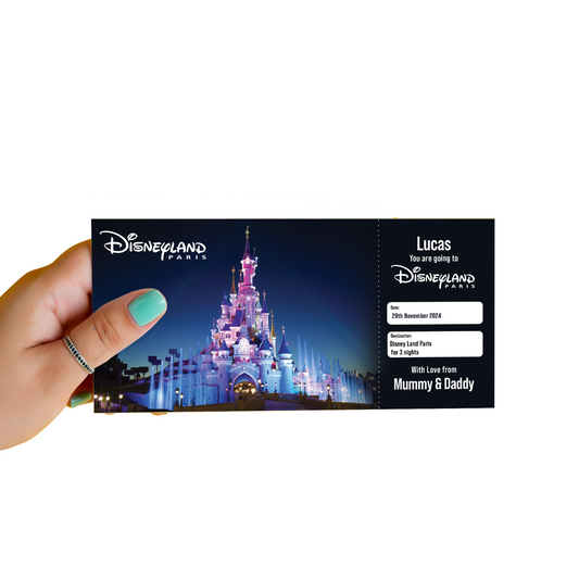 Disneyland Ticket Personalised Birthday Gift Reveal Disney Paris Ticket Holiday