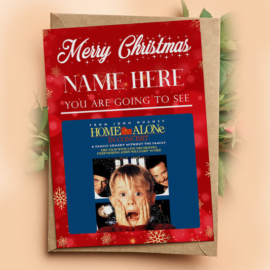 You're Going To See Home Alone In Concert Christmas Card Xmas Gift For Kids
