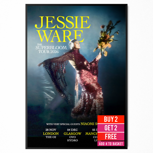 Jessie Ware Music Poster Concert UK 2026 Poster For Jessie Ware Pop Fans A5-A3