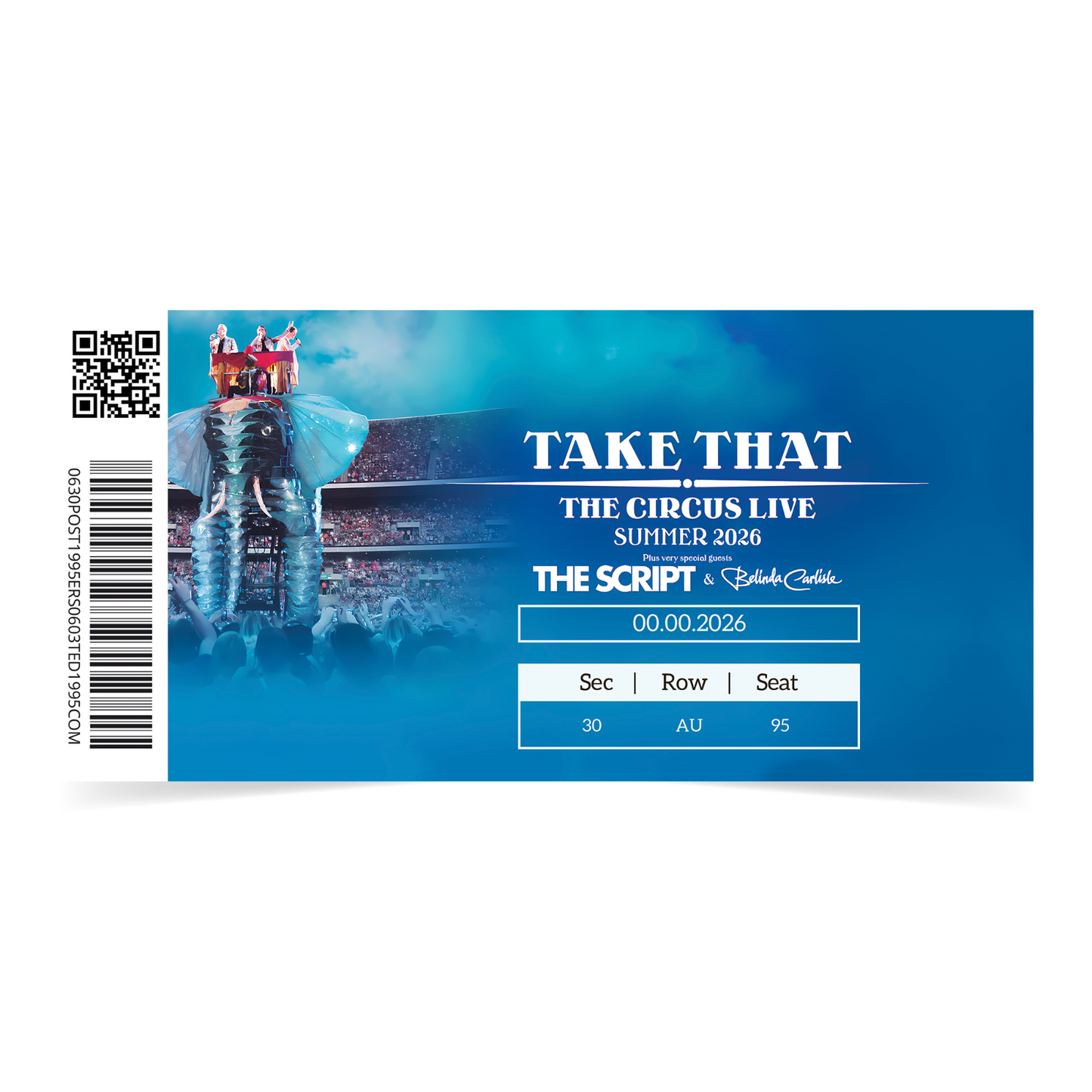Take That Ticket The Circus Live 2026 Surprise Gift Reveal Souvenir Gift Ticket