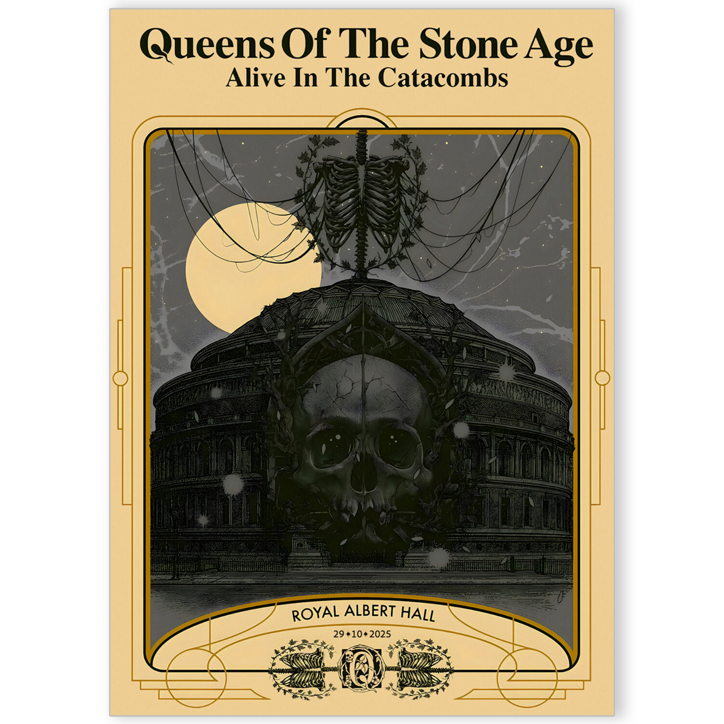 Queens of the Stone Age Concert Poster Print 29th Oct For Rock Fans A5 A4 A3