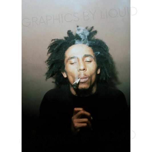 Bob Marley Jamaica Reggae Rastafari Smoking Legend Music Poster Wall Art Picture