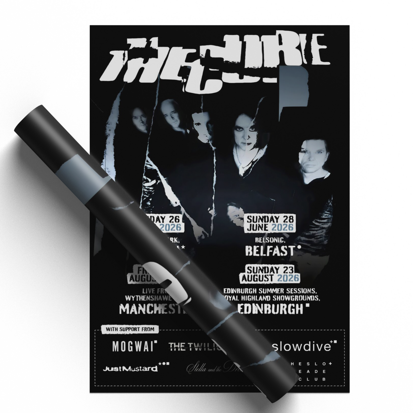 The Cure Poster 2026 Summer Concert Tour All Date Poster Print A5 A4 A3 For Rock