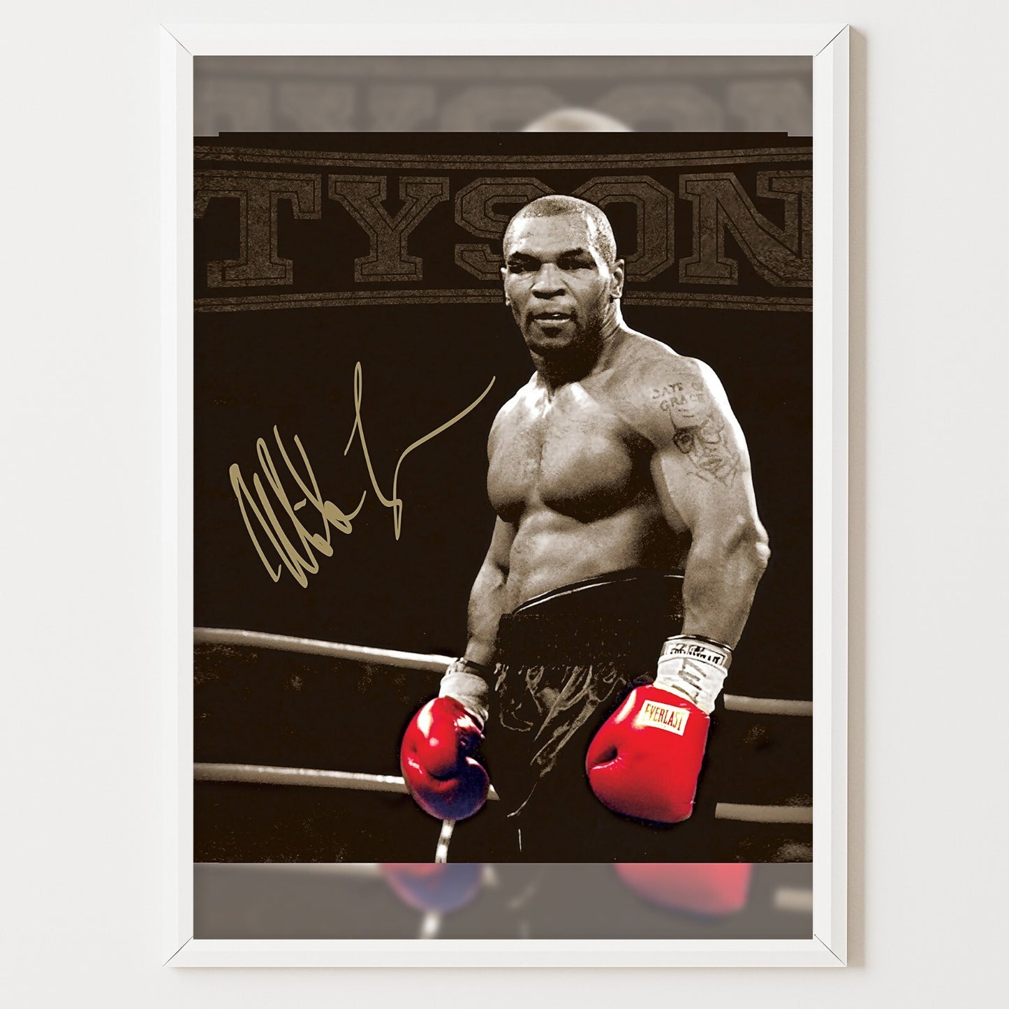 Mike Tyson Boxing Legend Signed Sports Wall Art Picture A4 Poster Print