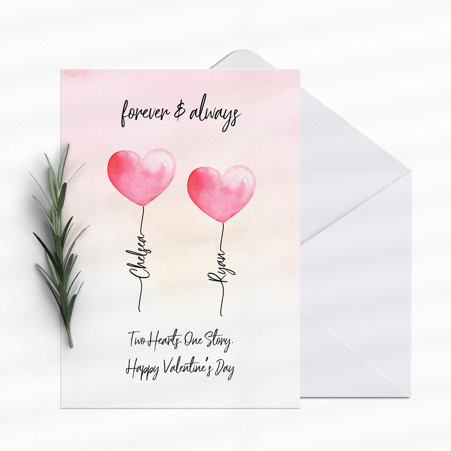Valentines Day Card Personalised Valentine's Gift for Husband Wife Boyfriend