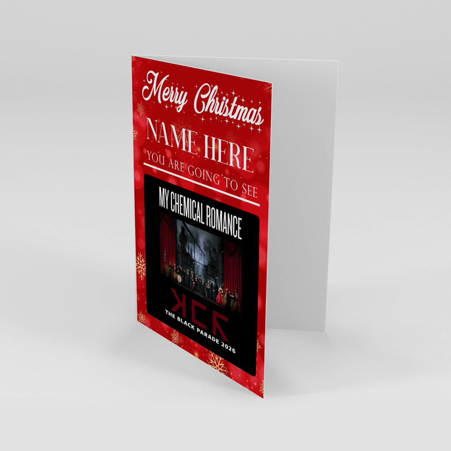 You're Going To See My Chemical Romance Christmas Card The Black Parade Tour