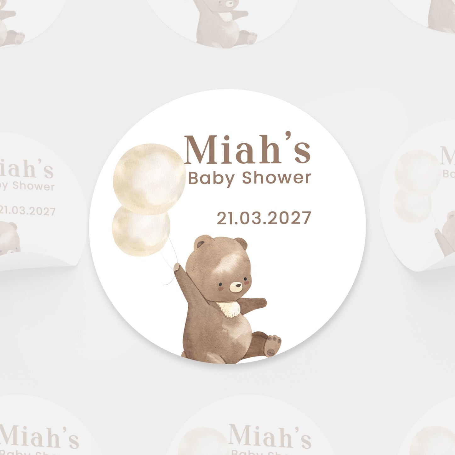 Baby Shower Stickers, Baby Favour, Personalised Thank You Stickers Decoration