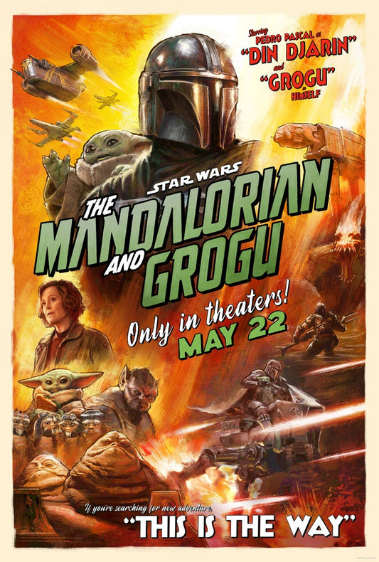 Star Wars The Mandalorian and Grogu 2026 Poster Film Decor Print A5 A4 A3