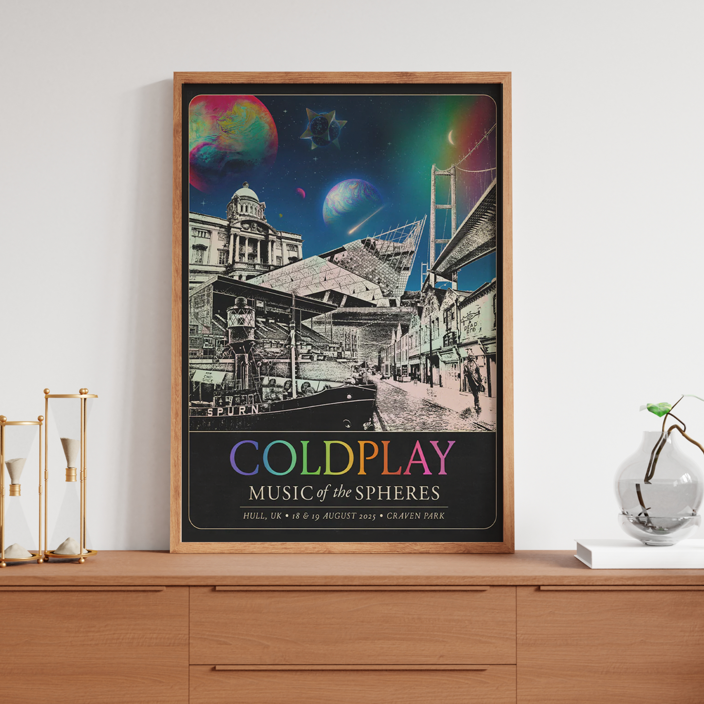 Coldplay Music Of The Spheres 2025 Poster Print Craven Park Hull London Tour