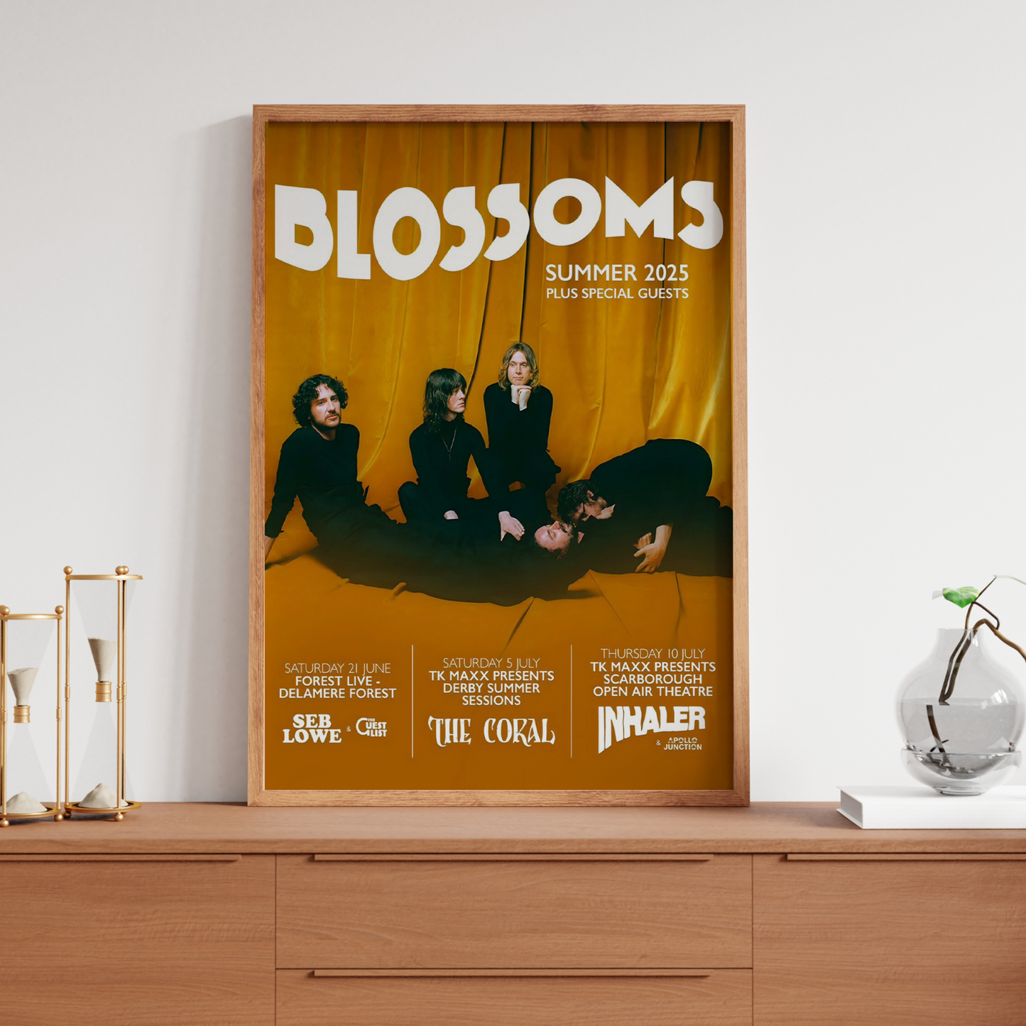 Blossoms Concert 2025 Poster Print For Blossoms Fans Print A5 A4 A3 - Tour Print