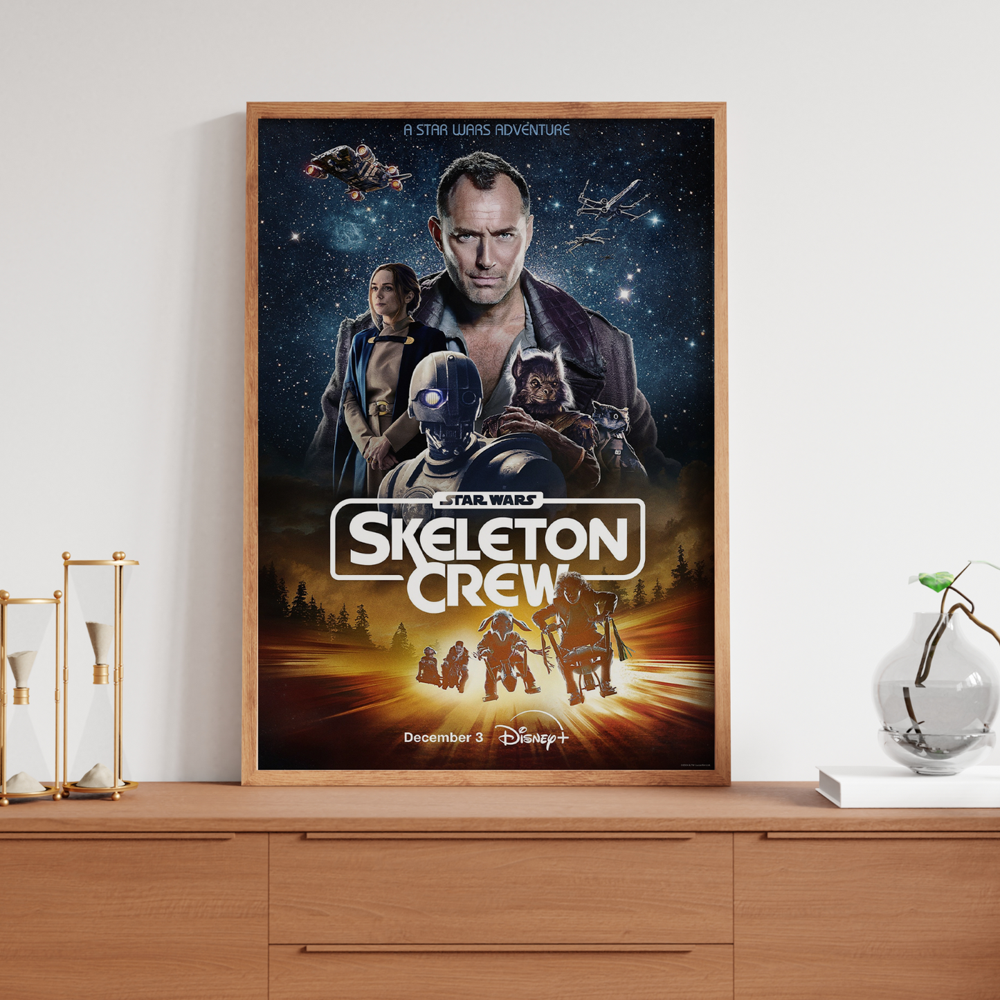 Skeleton Crew Star Wars TV Series Poster Print Star Wars 2024 Print A5 A4 A3