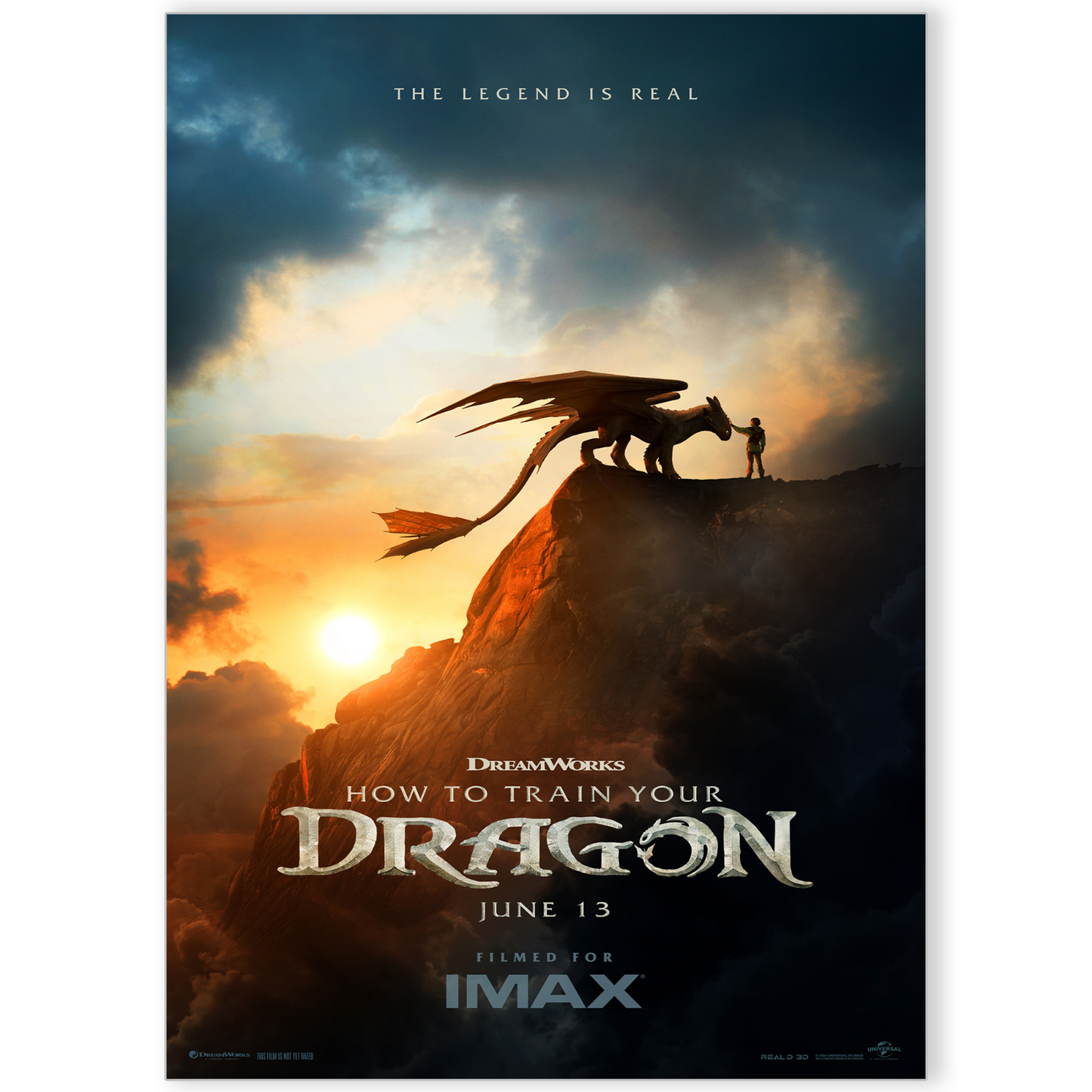 How to Train Your Dragon Teaser Poster 2025 Movie Print A5 A4 A3 For HTTYD Fans