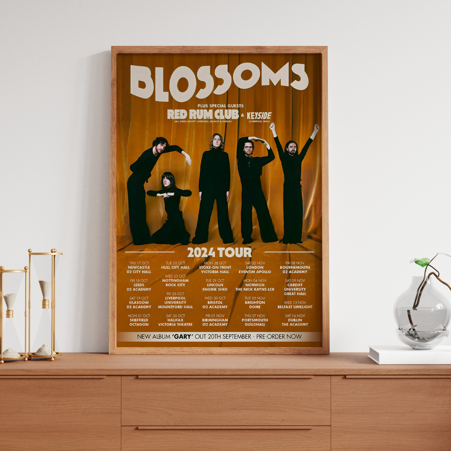 Blossoms Concert 2024 Poster Print For Blossoms Fans Print A5 A4 A3 - Tour Print