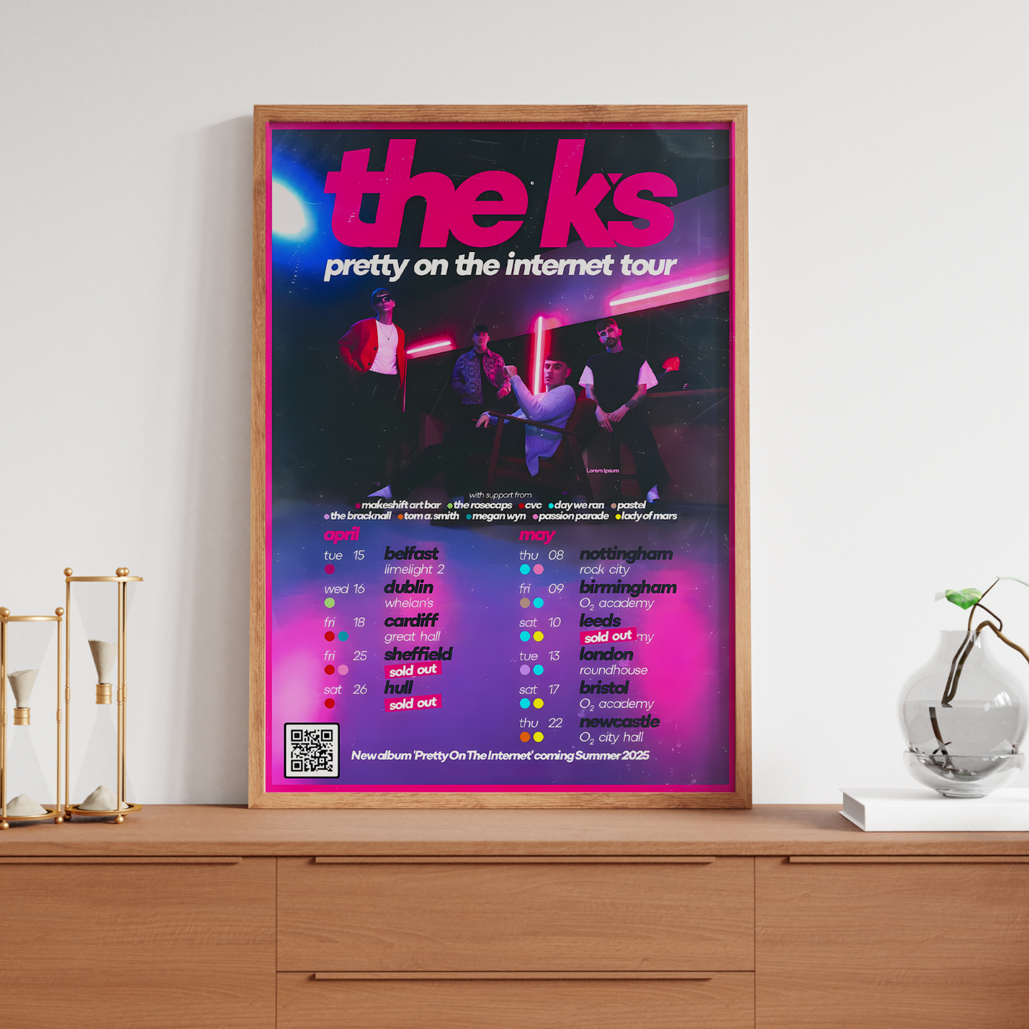 The K’s UK Tour 2025 A5 A4 A3 Print Poster Unframed Poster For The K's Fans