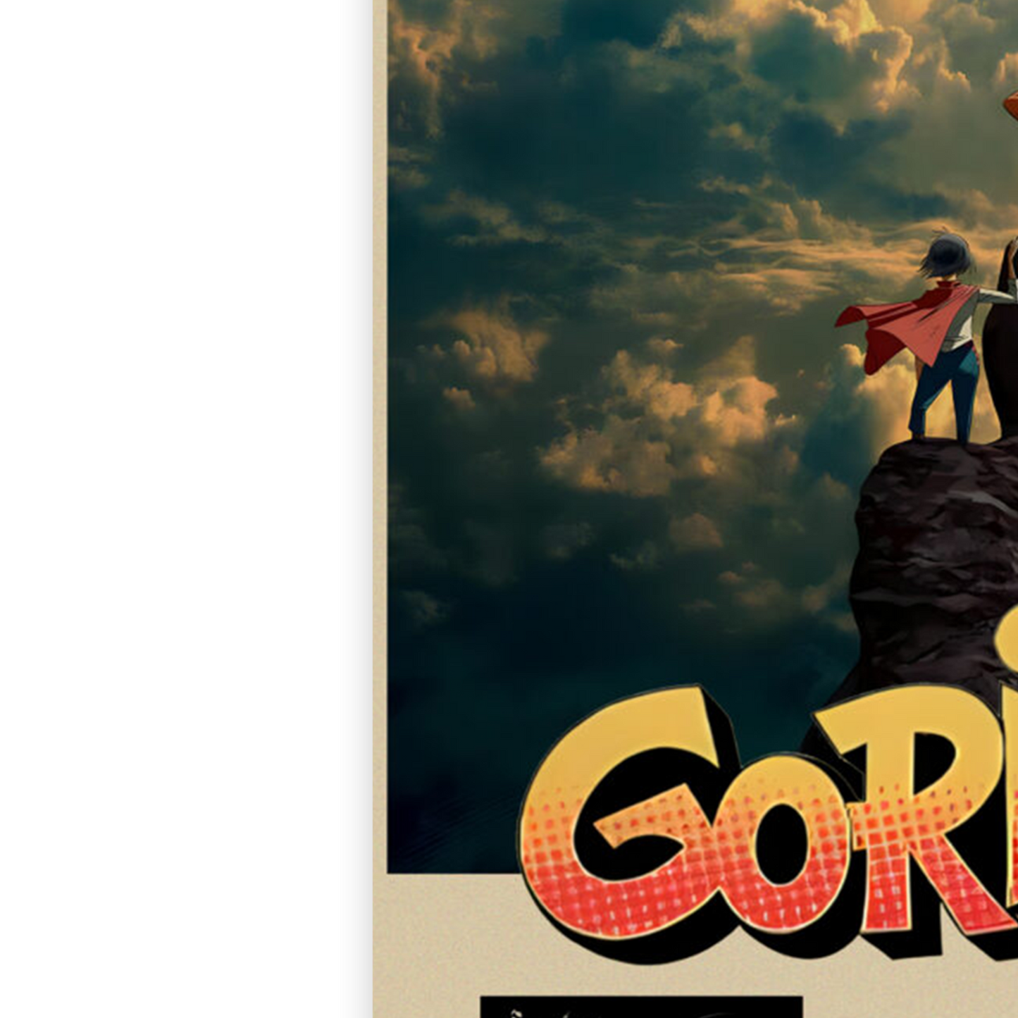 GORILLAZ THE MOUNTAIN TOUR POSTER  Tottenham Hotspur Stadium 2026 LONDON A5-A3