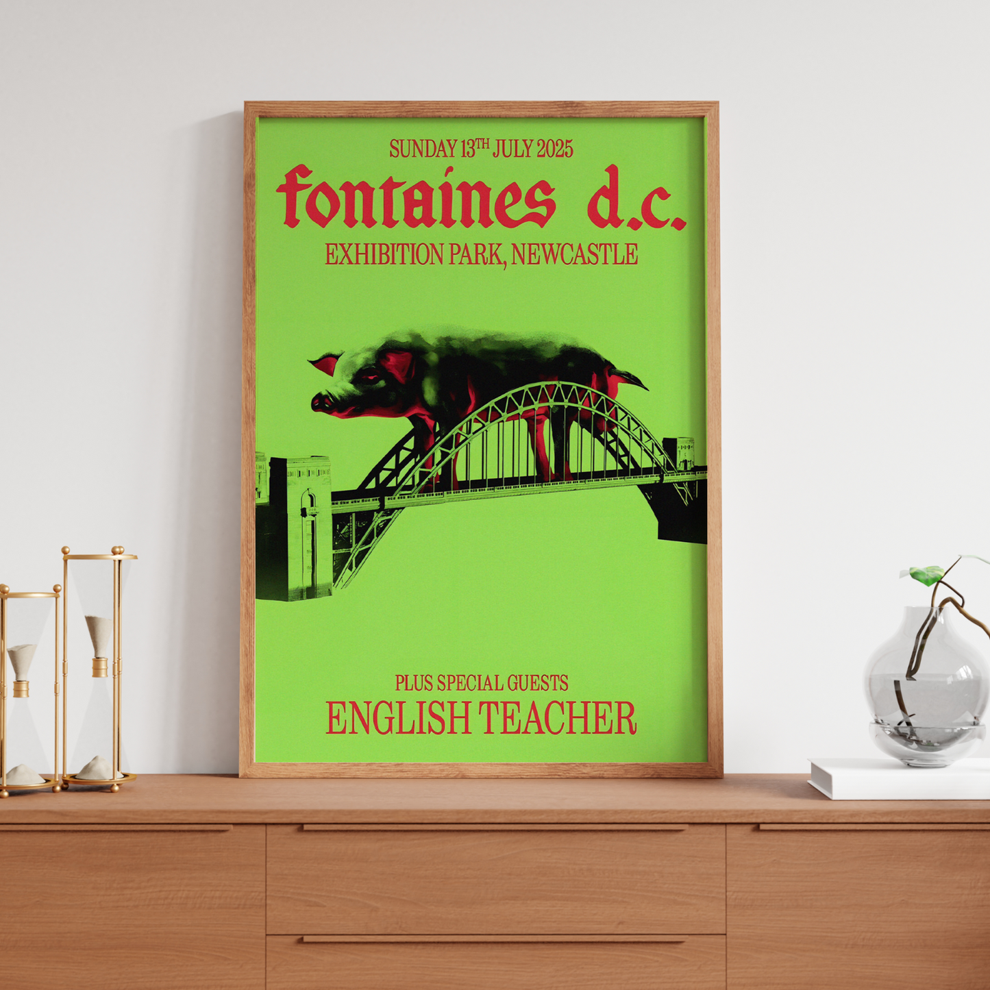 Fontaines D.C. Poster live music band show 2025 promotional tour gig concert