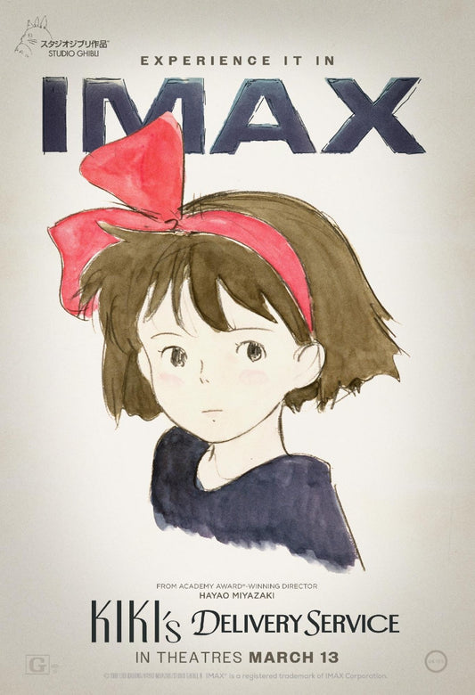 Kiki's Delivery Service Movie Poster Studio Ghibli Anime Re-Release Poster A5-A3