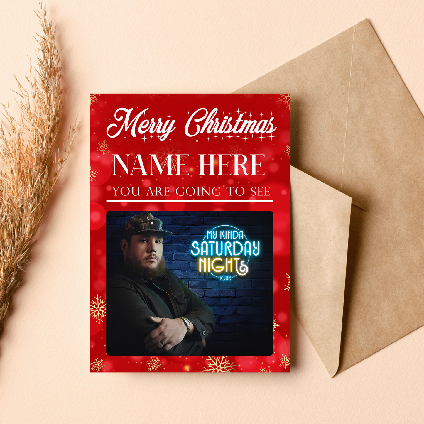 You're Going To See Luke Combs Card Christmas You're Going To See Card For Fans