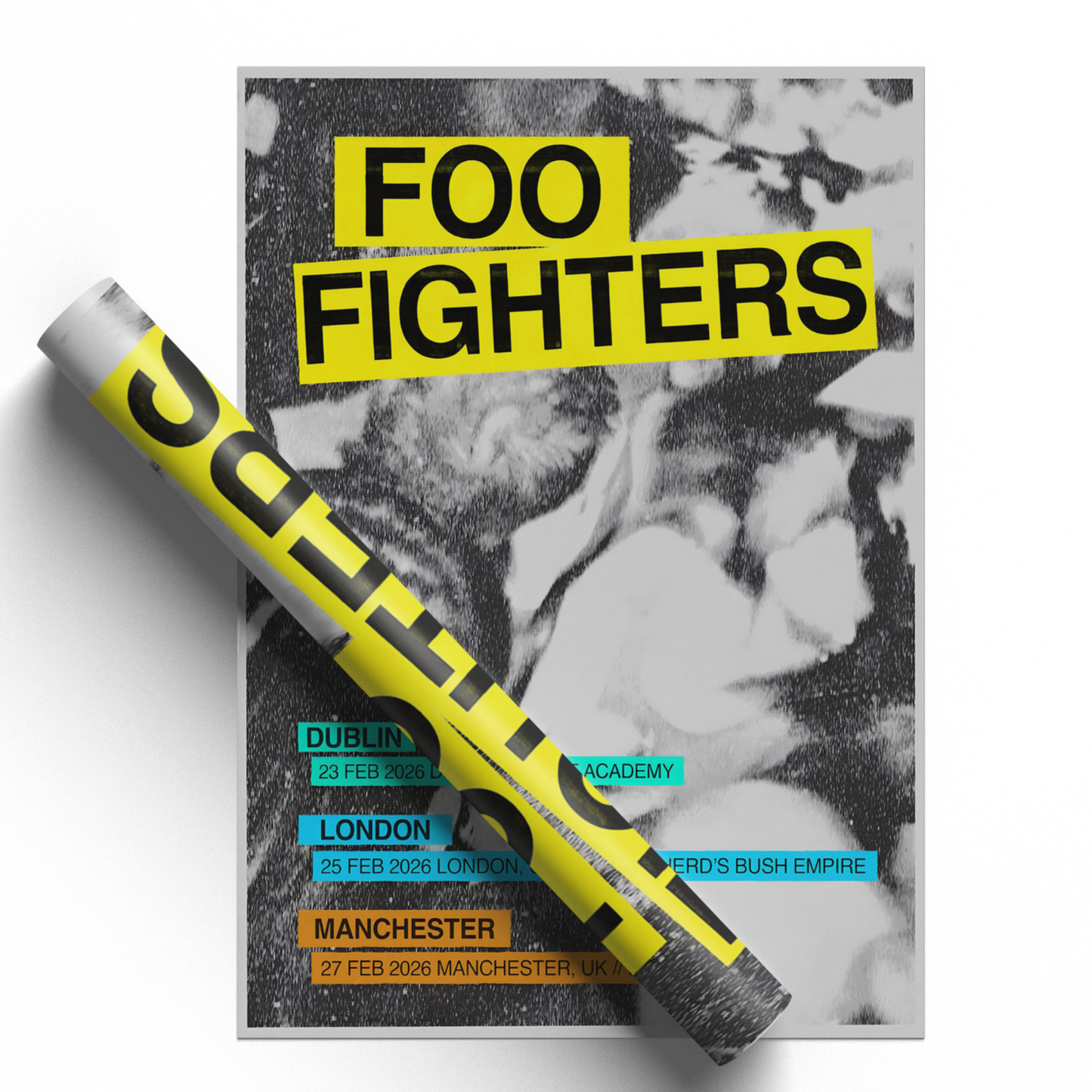 Foo Fighters Concert Poster All Dates Your Favorite Toy For Foo Fighters Fans