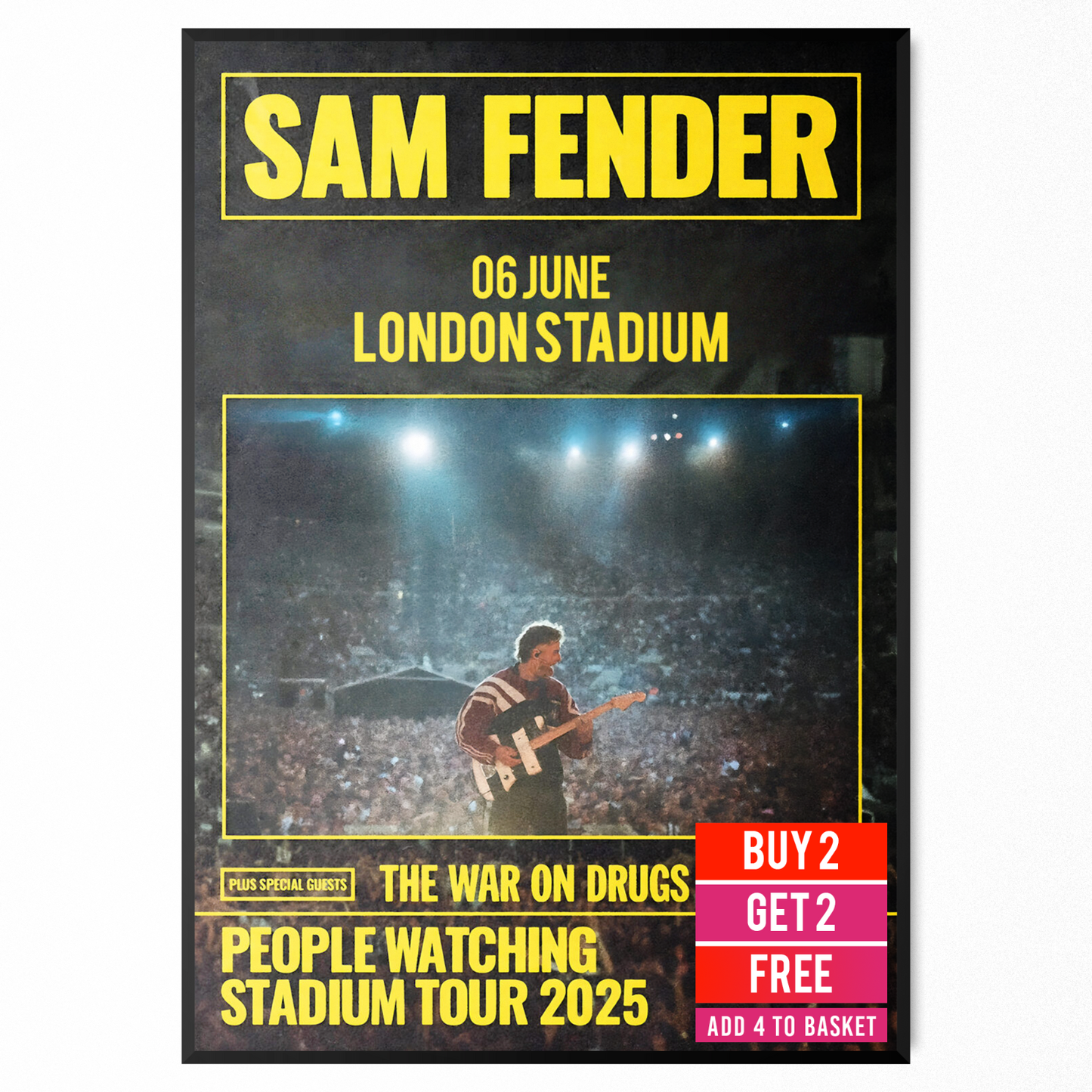 Sam Fender Tour Poster 6 June 2025  The People Watching Tour Poster Print