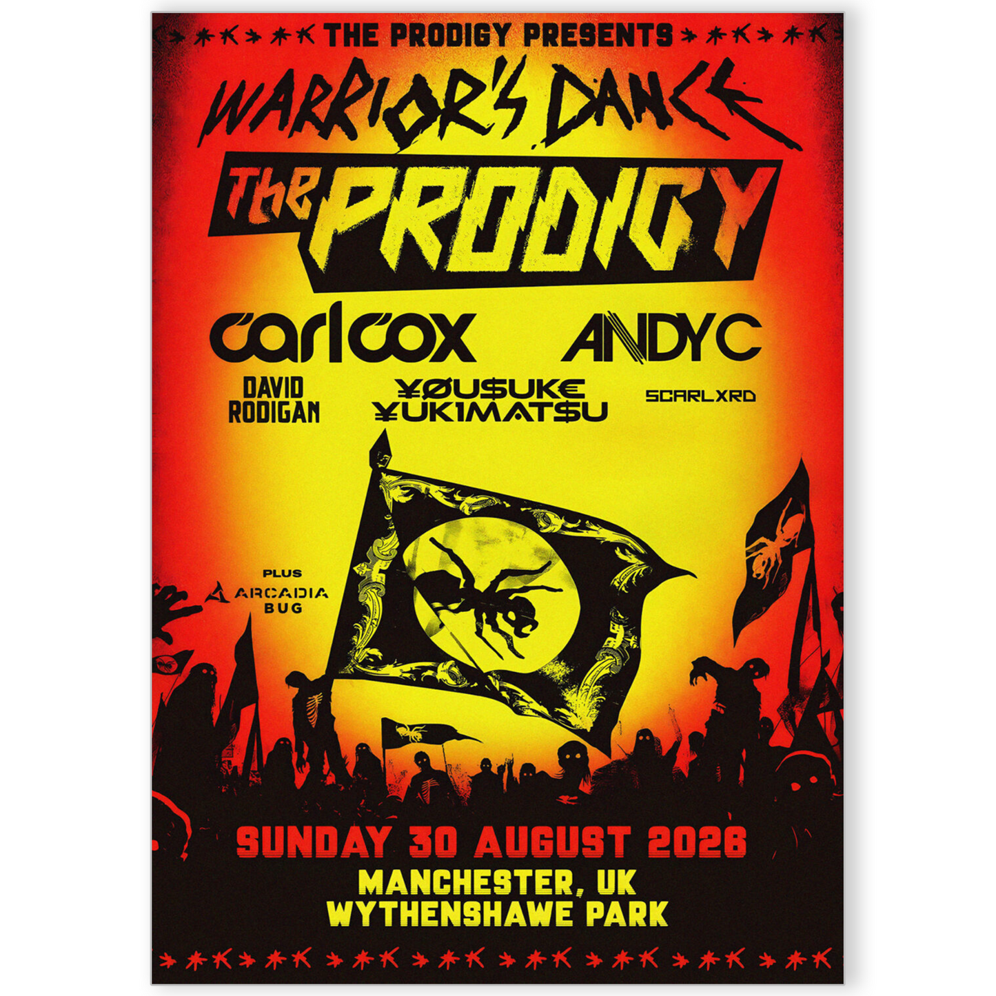 The Prodigy Poster Manchester 2026 Poster For The Prodigy Fans Rock Poster