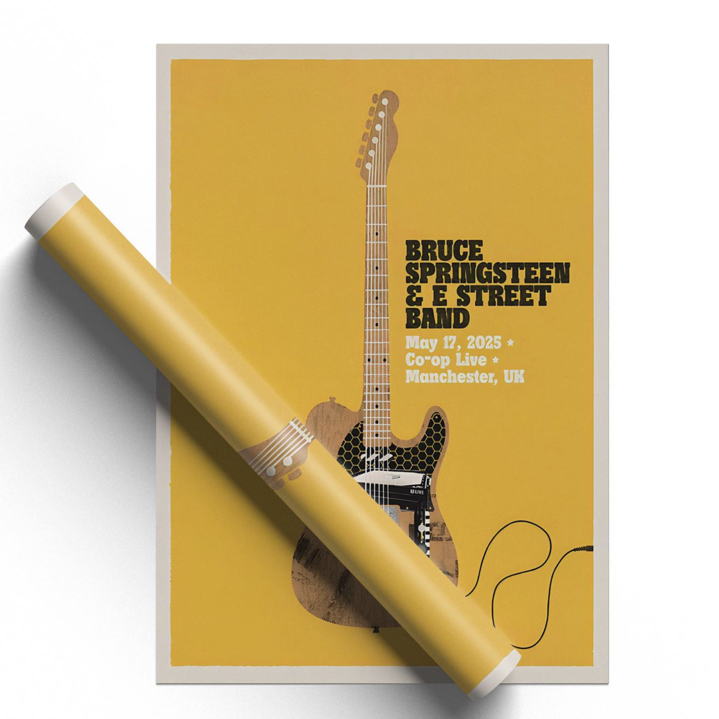Bruce Springsteen E Street Band 17 May 2025 Concert Poster Co-Op Live A5-A3