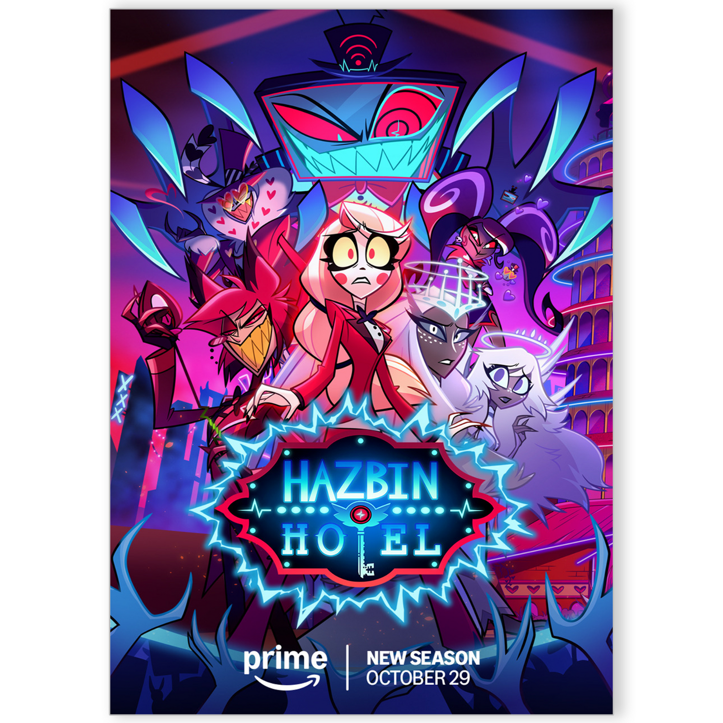 Hazbin Hotel Animation TV Show Poster New Season Poster For Hazbin Hotel Fans