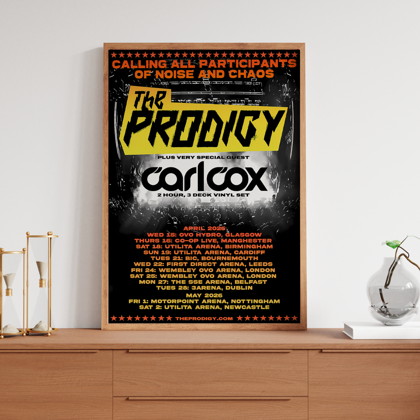 The Prodigy Poster UK & Ireland Tour Poster For The Prodigy Fans Rock Poster