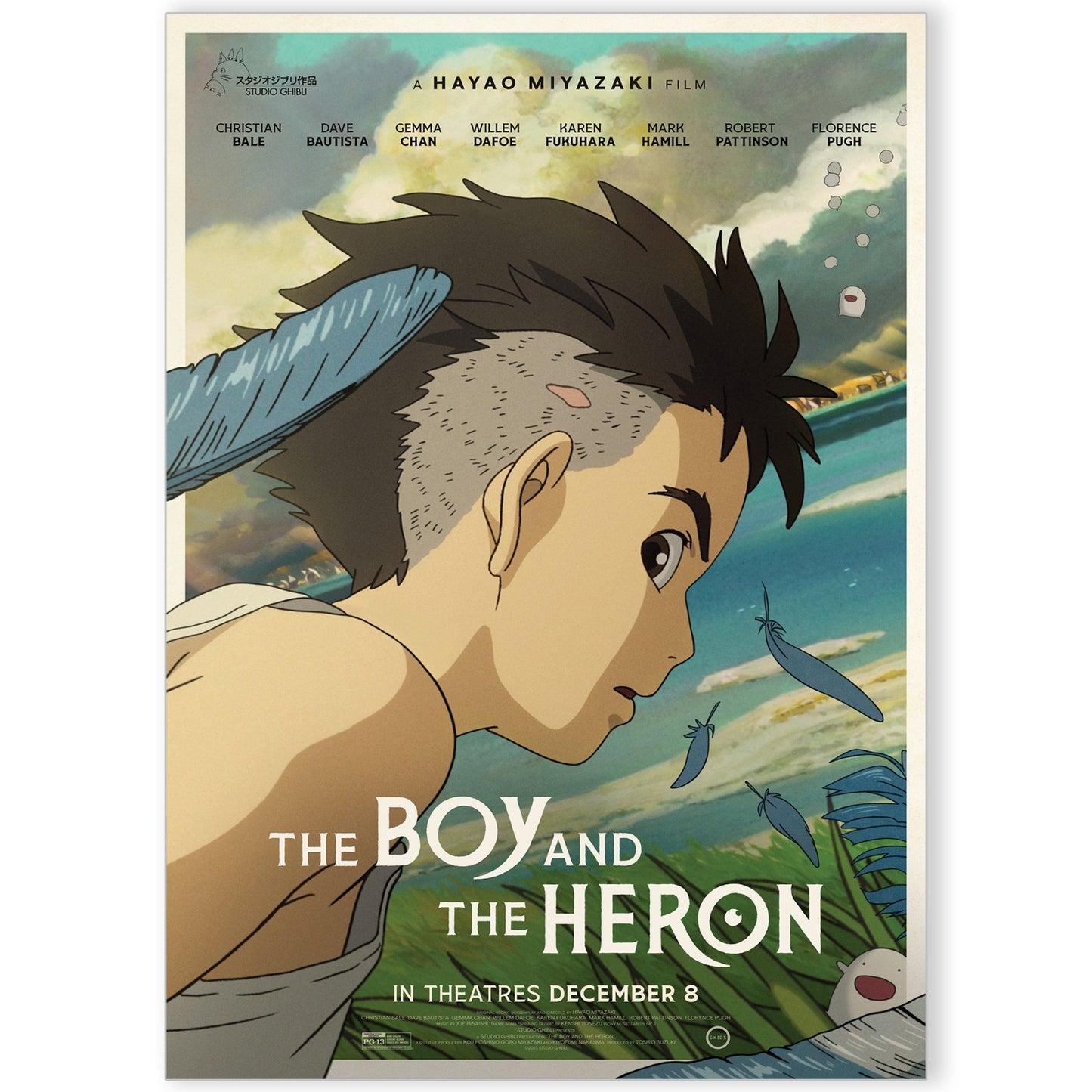 Studio Ghibli Miyazaki The Boy and the Heron Poster A5 A4 A3 Gift Movie