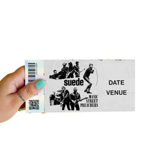 Suede & Manic Street Preachers Uk Tour Concert Stub Keepsake Mock Ticket Stub