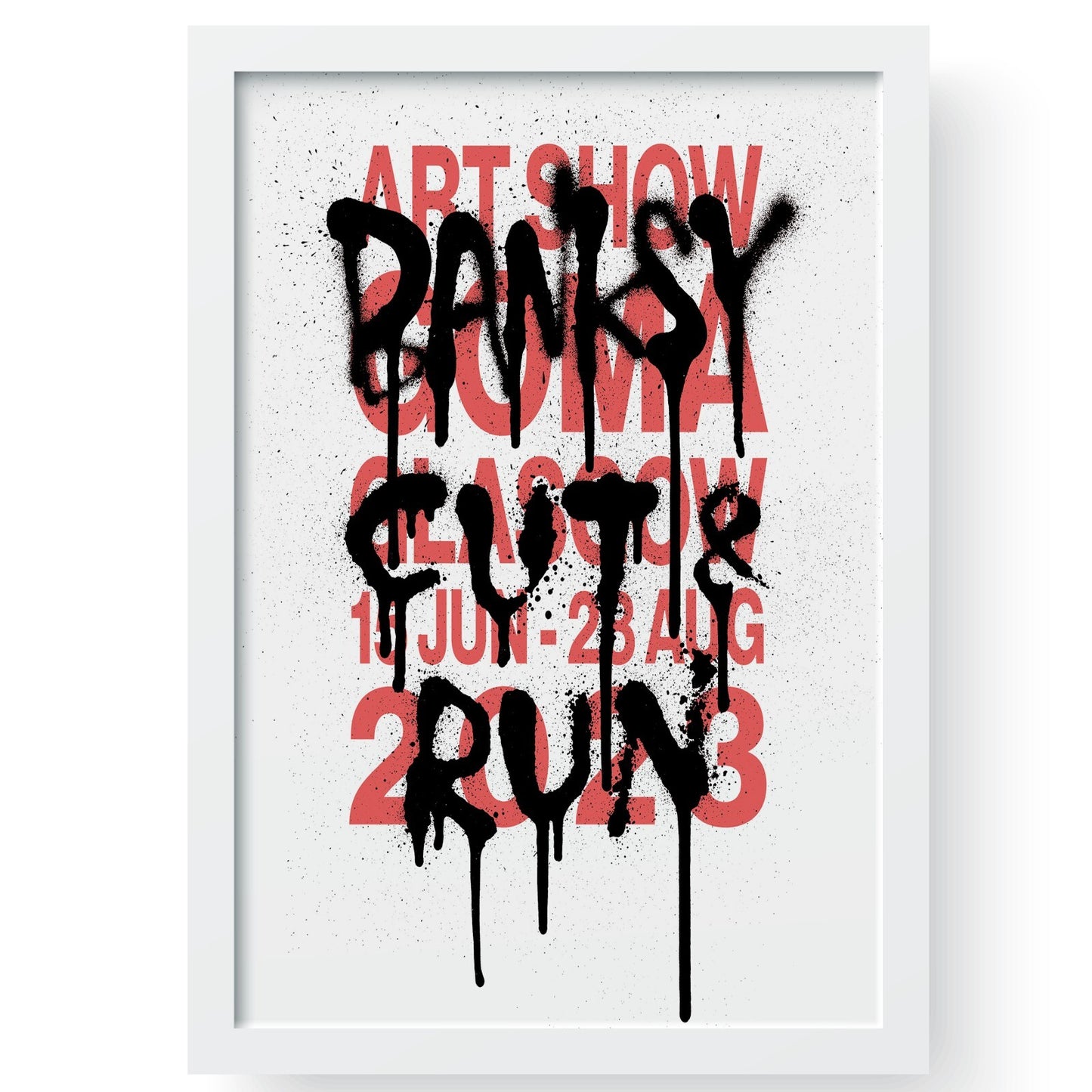 BANKSY CUT AND RUN GLASGOW EXHIBIT POSTER SET - Street Art Poster Set Of 2 Print