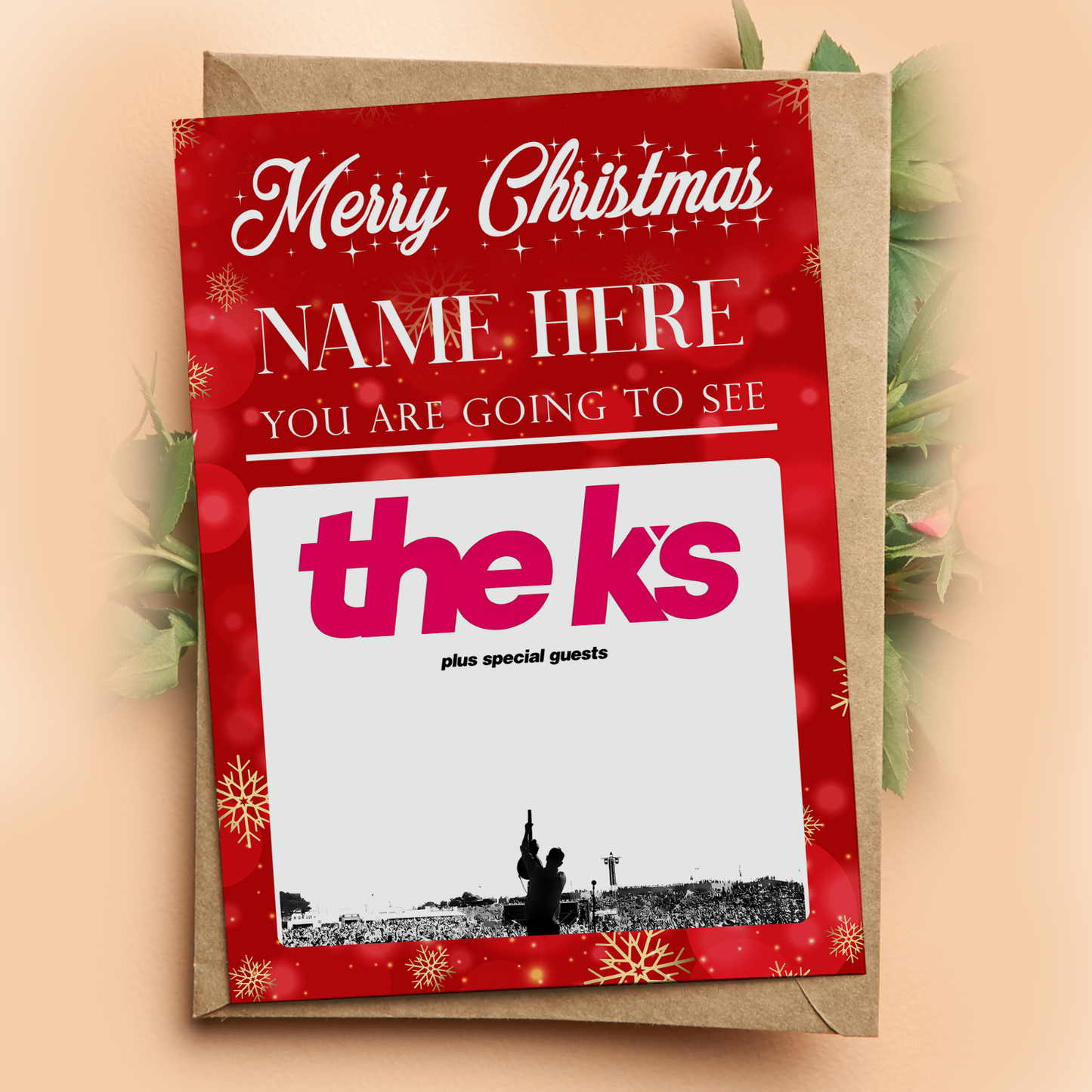 YOU'RE GOING TO SEE The K's Summer 2026 Concert Christmas Gift Card Personalised