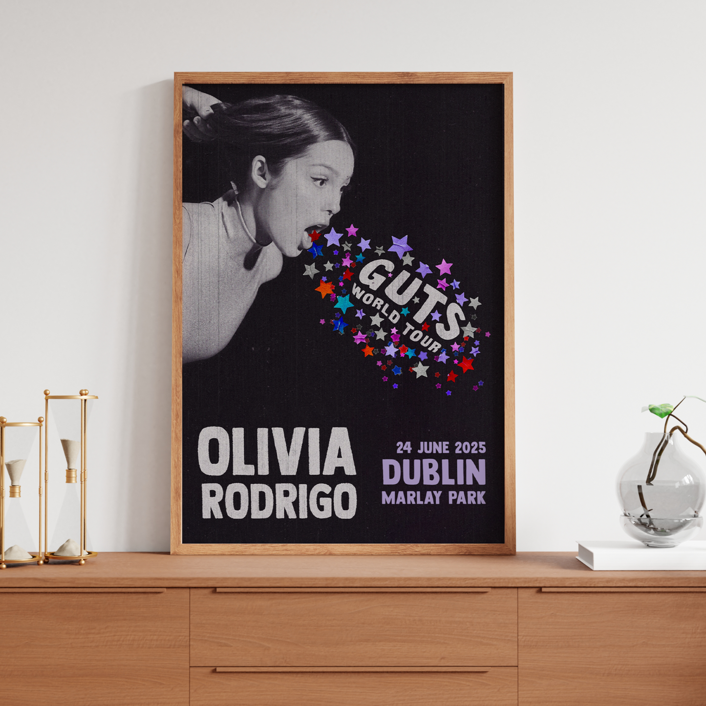 Olivia Rodrigo Guts Tour 24th June Concert Poster Print For Oliva Rodrigo Fans