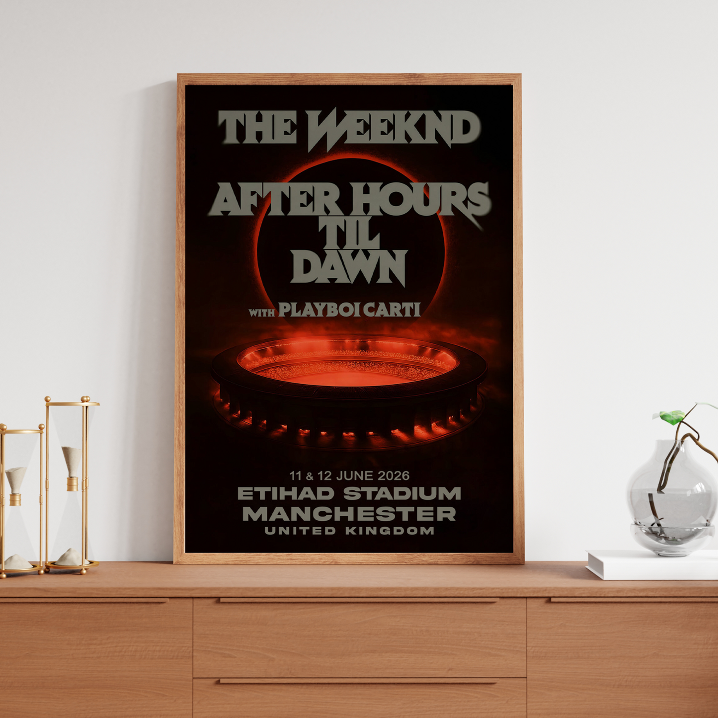 The Weeknd Poster 2026 Manchester Concert Poster For The Weeknd Fans Concert