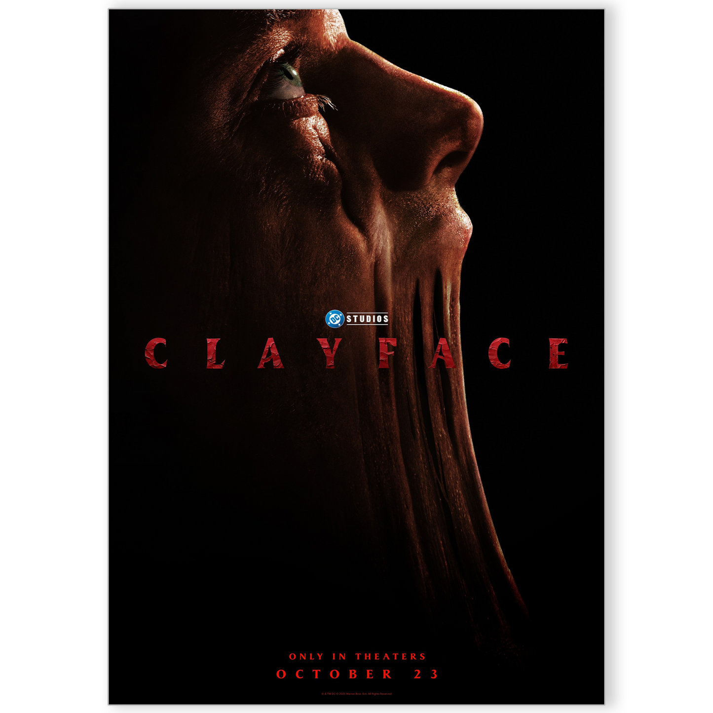Clayface Movie Poster Horror Film Print DC Movie Teaser Poster A5 A4 A3