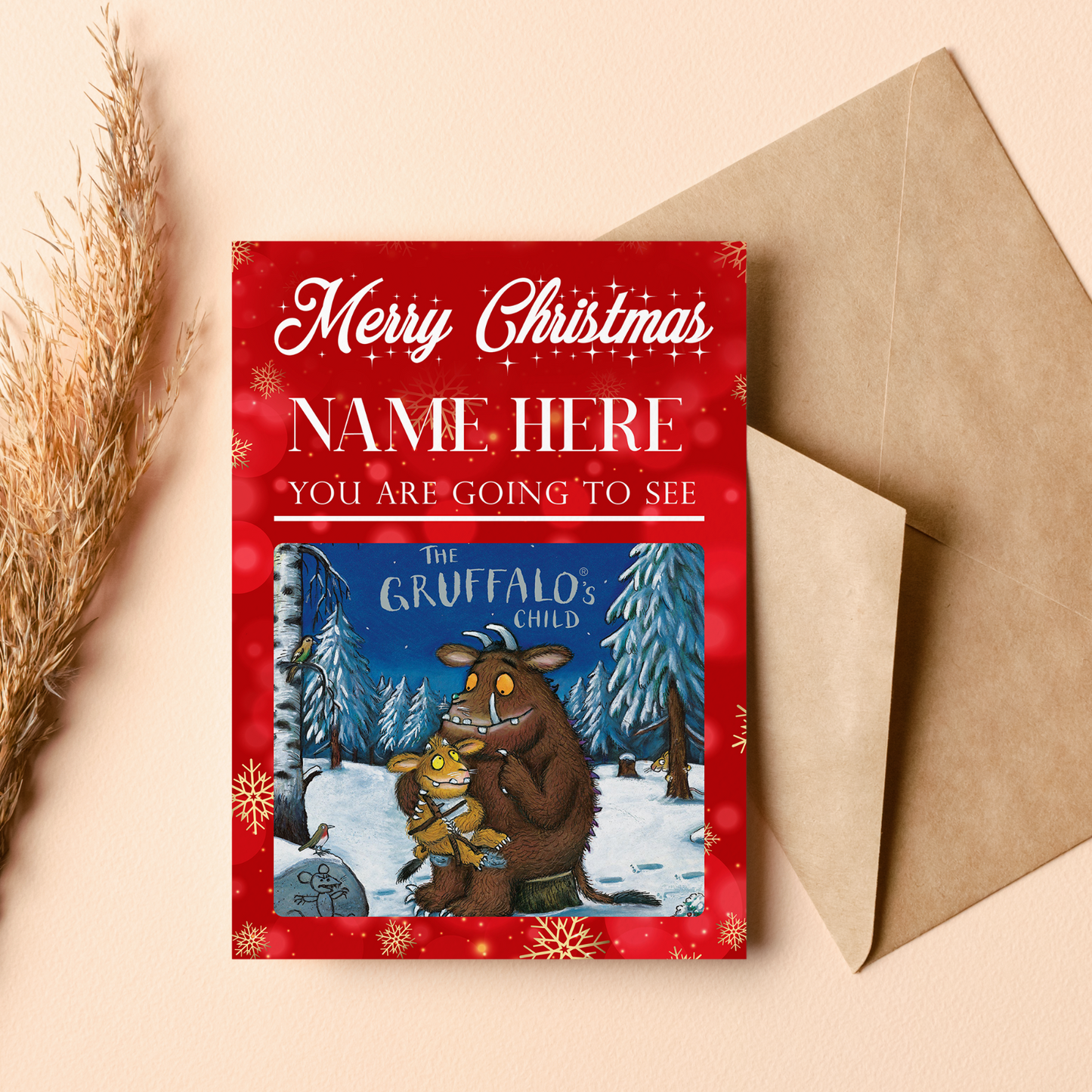 You're Going To See The Gruffalo's Child Musical Christmas Personalised Card