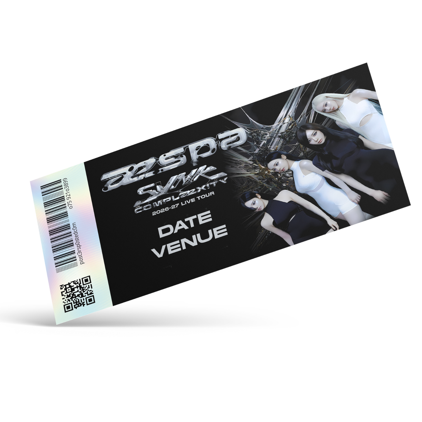 aespa SYNK : COMPLæXITY Tour Concert Reveal Mock Ticket Stub Ticket Gift