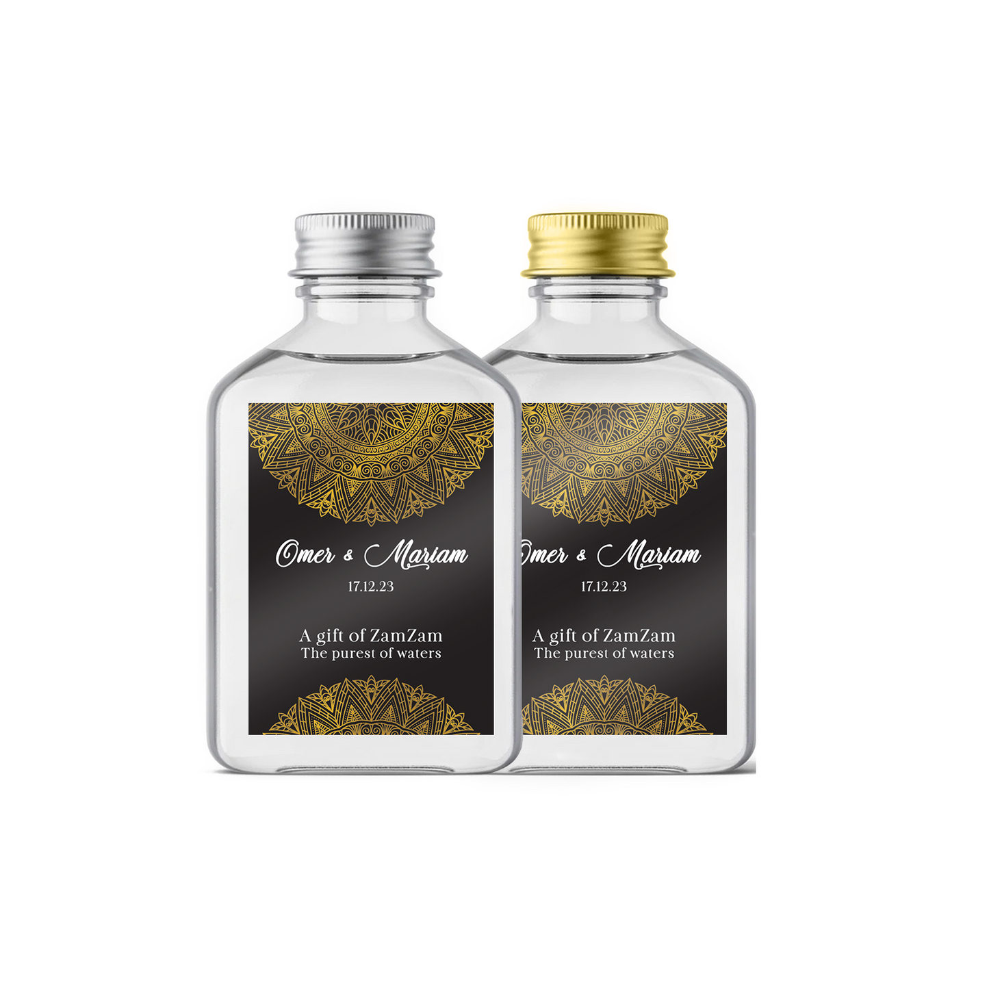 Zam Zam Water Bottles PERSONALISED Wedding LABELS ONLY Gift Sticker Favour