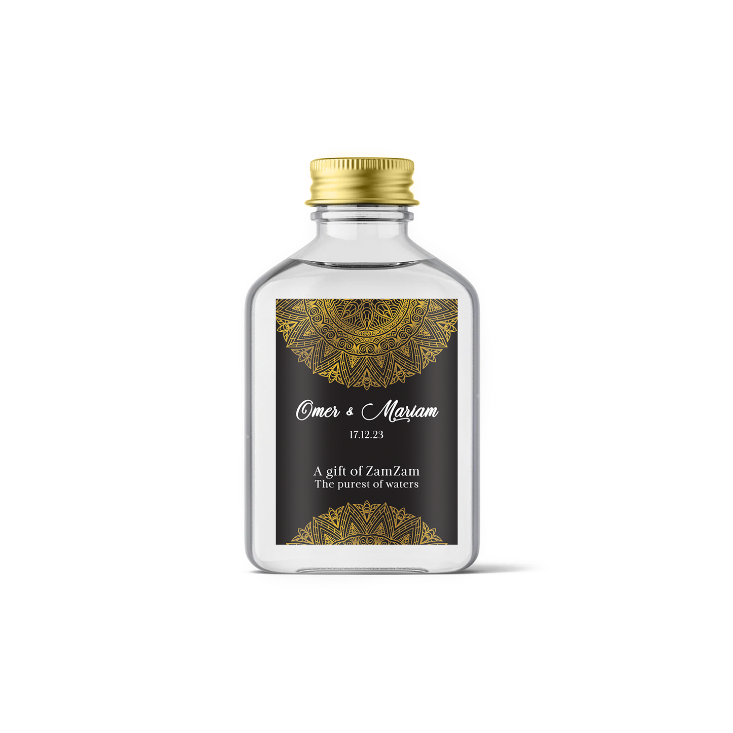 Zam Zam Water Bottles PERSONALISED Wedding LABELS ONLY Gift Sticker Favour