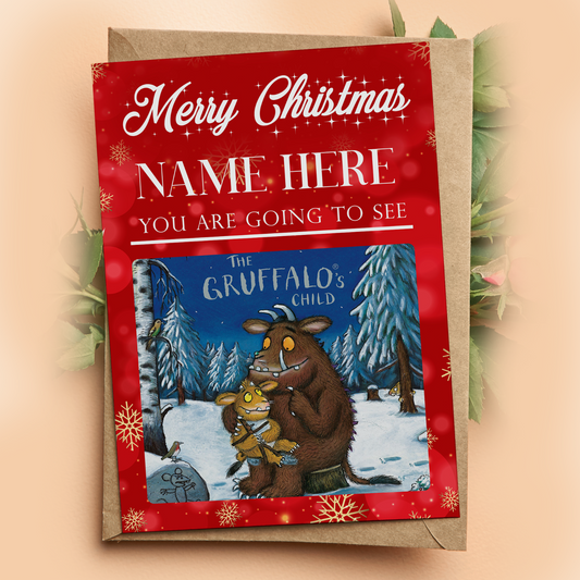 You're Going To See The Gruffalo's Child Musical Christmas Personalised Card