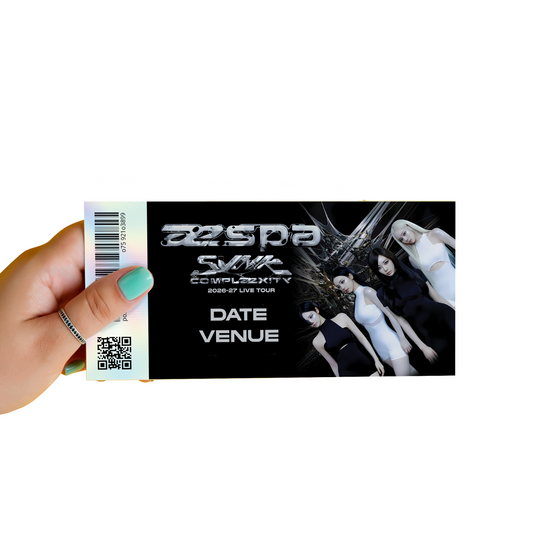 aespa SYNK : COMPLæXITY Tour Concert Reveal Mock Ticket Stub Ticket Gift