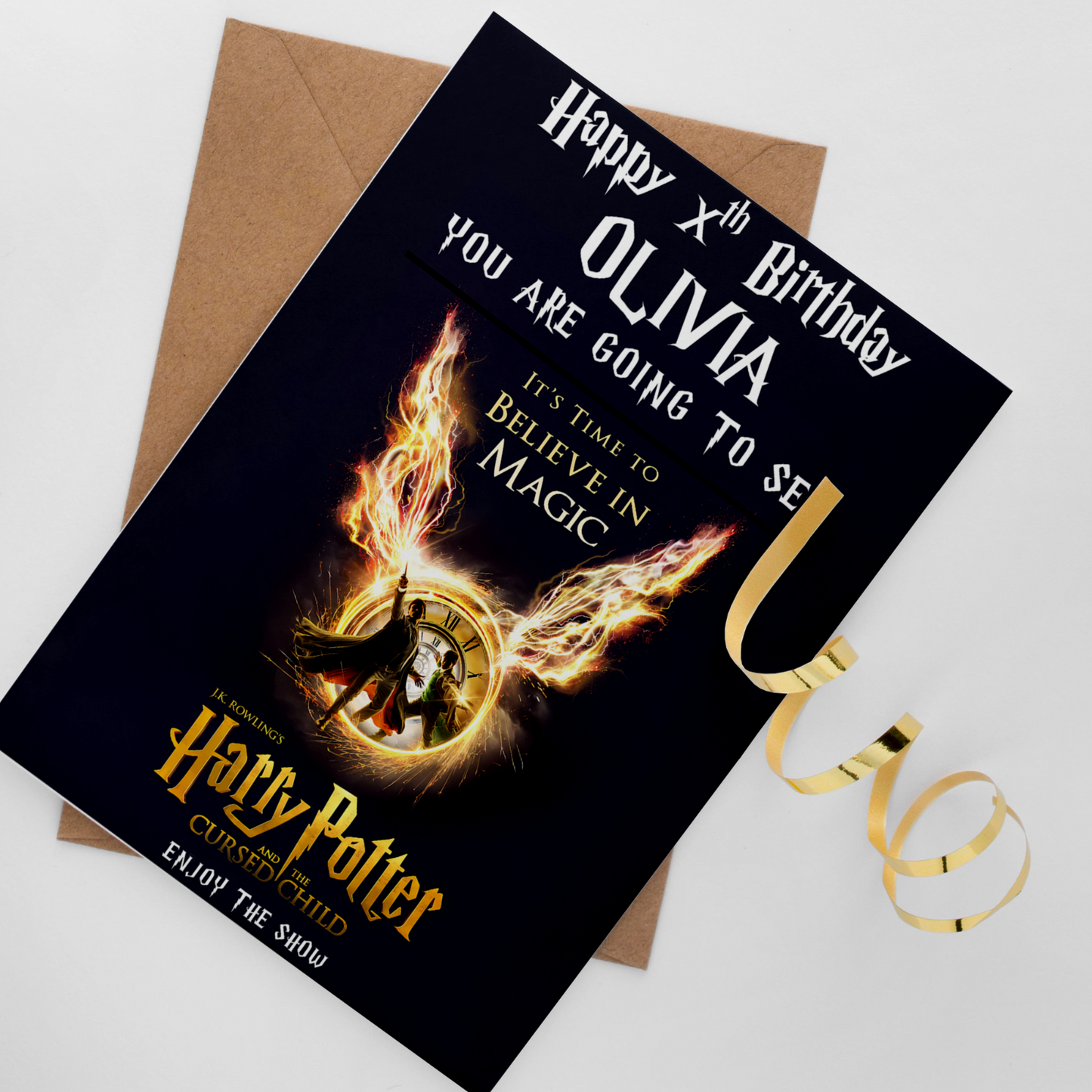 You're going to see HARRY POTTER AND THE CURSED CHILD Birthday Card Gift