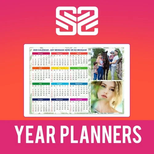 2025 - 2026 Academic Wall Planner Mid Year Student Calendar Year Planner Print